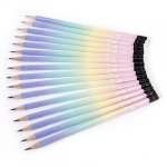 Ombre Ołówek Trójkątny Szkolny HB 1 szt Kidea dla Dziewczynek [OTGUNKA]