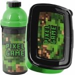 PIKSELE MINECRAFT BIDON ŚNIADANIÓWKA GRA GAMER ZESTAW GAMING DLA CHŁOPAKA