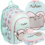 PLECAK PUSHEEN MINT KOMPLET 3w1 MAJEWSKI DLA DZIEWCZYNY KOT KOTKI