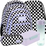 SZACHOWNICA PLECAK ZESTAW 5 ele MŁODZIEŻOWY BACKUP SZKOLNY KRATKA KRATKA