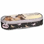 KOŃ PIÓRNIK DLA DZIEWCZYNY Z KONIEM SZKOLNY OTWIERANY Z KLAPKĄ HORSE PASO