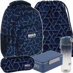 PLECAK BACKUP ION SZKOLNY MŁODZIEŻOWY DLA CHŁOPAKA KOMPLET 5 ele NIEBIESKI