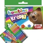 Prawdziwe Kredki Bambino Szkolne 18 Kolorów St.Majewski [000201]