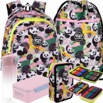 MIŚ PANDA CP PLECAK COOLPACK SZKOLNY ZESTAW 5w1 DLA DZIEWCZYNKI PANDA GANG