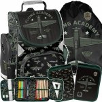 SAMOLOTY TORNISTER SZKOLNY DLA CHŁOPAKÓW DO KLAS 1-4 PODSTAWÓWKI ZESTAW 3el