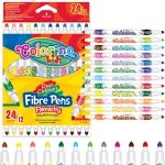 Dwukolorowe Flamastry Markery 12/24 Colorino Mazaki Pisaki [32353PTR]