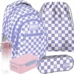 PLECAK BACKUP SZACHOWNICA MŁODZIEŻOWY DZIEWCZĘCY SZKOLNY KOMPLET 5w1