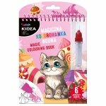 KOT MAGICZNA WIELORAZOWA KOLOROWANKA WODNA KIDEA DLA DZIECKA Z KOTKIEM