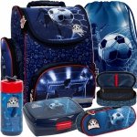 CHŁOPIĘCY TORNISTER SZKOLNY PIŁKA NOŻNA DO 1 KLASY PODSTAWÓWKI ZESTAW 5w1