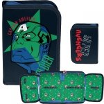 Jednokomorowy Piórnik Avengers Chłopięcy Szkolny Capitan Ameryka [AV22CN-P001BW]