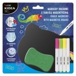 Kidea Zestaw Markery Kredowe z Tablicą Magnetyczną [ZMKTMKA]