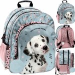 DALMATYŃCZYK PLECAK SZKOLNY Z PIESKIEM DLA DZIEWCZYNY DO 1 KLASY PIESEK DOG