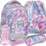 PLECAK BACKUP REFLEKSY SZKOLNY MŁODZIEŻOWY PASTELOWY KOMPLET 5 ele.