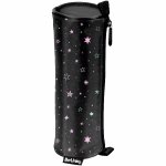 Gwiazdki Czarny Piórnik Szkolny Młodzieżowy Tuba BeUniq [BU23ZD-003]