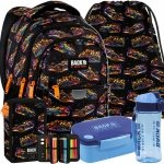 PLECAK BACKUP SZKOLNY MŁODZIEŻOWY NEON RACE KOMPLET 5w1 FORMUŁA 1 AUTA CARS