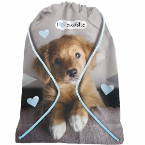 WOREK SZKOLNY z PIESKIEM NA BUTY OBUWIE KAPCIE DLA DZIEWCZYNY DOG