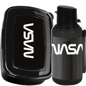 NASA ZESTAW 2w1 BIDON ŚNIADANIÓWKA DLA CHŁOPAKA DO SZKOŁY KOSMOS