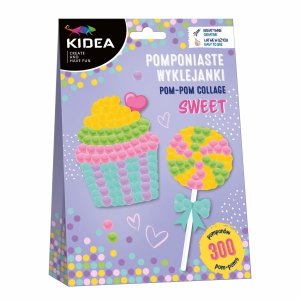 POMPONIASTE WYKLEJANKI Sweet Kidea ZESTAW KREATYWNY
