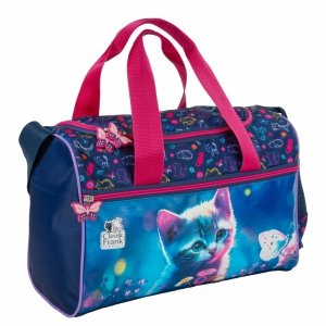 KOTKI TORBA SZKOLNA z KOTEM SPORTOWA NA BASEN DLA DZIEWCZYN NA WYCIECZKI