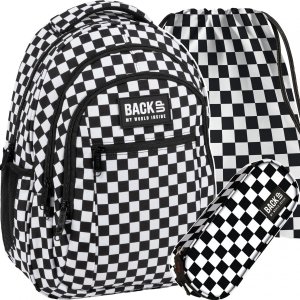 SZACHOWNICA PLECAK BACKUP 3w1 MŁODZIEŻOWY DERFORM SZKOLNY NOWOCZESNY