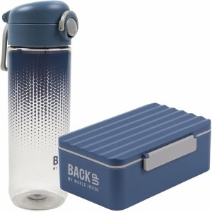  ZESTAW ŚNIADANIOWY BIDON ŚNIADANIÓWKA FREE BPA DLA CHŁOPAKA