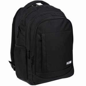 MŁODZIEŻOWY CZARNY PLECAK BIZNESOWY PODRÓŻNY DUŻY MĘSKI DAMSKI PASO