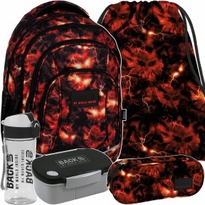 BACKUP PLECAK SZKOLNY MŁODZIEŻOWY ZESTAW 5 ele. DLA CHŁOPAKA STRANGER