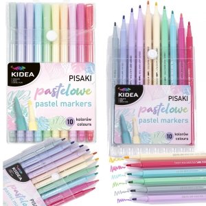 Pastelowe Pisaki 10 Kolorów Flamastry Kidea Derform [PIP10KA]