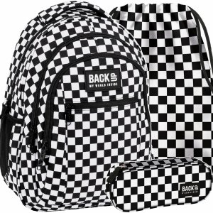 SZACHOWNICA SZKOLNY PLECAK BACKUP 3el MŁODZIEŻOWY KRATKA DO SZKOŁY DERFORM
