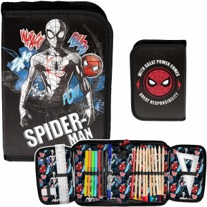 SPIDERMAN PIÓRNIK Z WYPOSAŻENIEM SZKOLNY DLA CHŁOPAKÓW MARVEL PASO