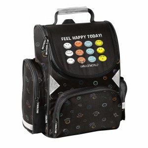 SMILEY TORNISTER SZKOLNY DO KLAS 1-4 DO PODSTAWÓWKI BUŹKI EMOTIKONY EMOTKI