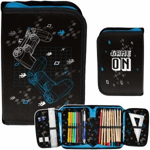 Gamepad Piórnik z Wyposażeniem Gaming dla Uczniów do Podstawówki Gry Gra