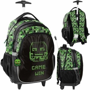 GAMER PLECAK NA KÓŁKACH SZKOLNY GAMING DO KLAS 1-4 GRY GRA DLA CHŁOPAKA