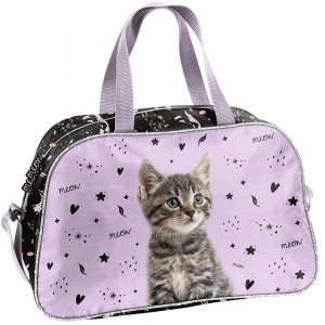 KOTEK TORBA SZKOLNA NA BASEN SPORTOWA DLA DZIEWCZYNEK WYCIECZKOWA Z KOTKIEM