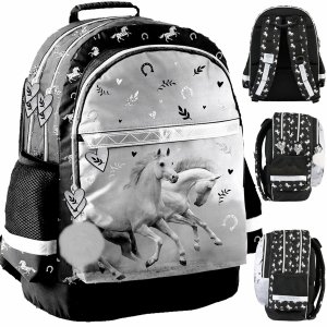 Konie Plecak Szkolny dla Uczennic do klas 1-4  Paso z Koniem Horse