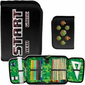 GAMER PIÓRNIK MINECRAFT Z WYPOSAŻENIEM SZKOLNY DLA CHŁOPAKÓW PIKSELE GAMING