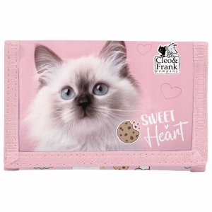 PORTFEL z KOTKIEM DZIECIĘCY DLA DZIECKA PORTFELIK DLA DZIEWCZYNEK CATS KOT