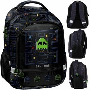 PAC-MAN PLECAK SZKOLNY DO PODSTAWÓWKI DO 1 KLASY GAMER GAMING DLA CHŁOPAKA