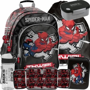 SPIDERMAN PLECAK DO KLAS 1-3 ZESTAW 5w1 MARVEL SZKOLNY PASO CHŁOPIĘCY