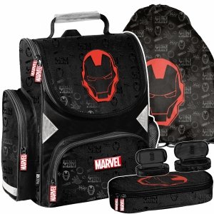 TORNISTER IRONMAN AVENGERS MARVEL SZKOLNY DLA CHŁOPAKA ZESTAW 3 ele. PASO