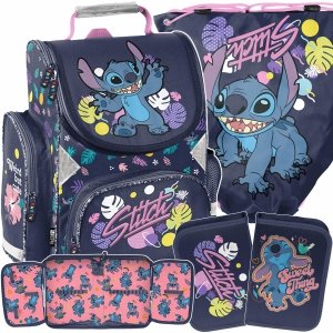 STITCH TORNISTER ZESTAW 3w1 DLA DZIEWCZYNEK DO KLAS 1-4 PODSTAWÓWKI
