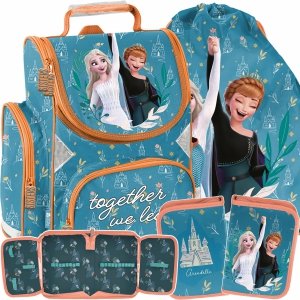 SZKOLNY TORNISTER KRAINA LODU ZESTAW 3w1 DLA DZIEWCZYNEK FROZEN DO KLAS 1-4