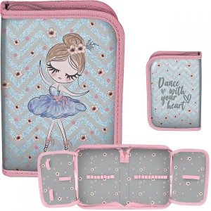 Tancerka Piórnik Jednokomorowy dla Dziewczyny Balerina [PP21BL-001BW]