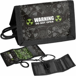 PORTFEL DZIECIĘCY SZKOLNY PASO PORTFELIK WARNING ALERT DLA CHŁOPAKA