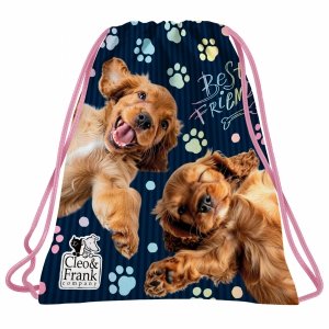 PIESEK DZIEWCZĘCY WOREK z PIESKIEM NA OBUWIE KAPCIE DOG DO SZKOŁY DERFORM