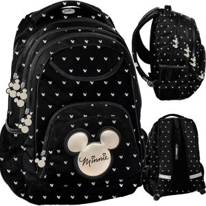 Myszka Minnie Plecak dla Dziewczyny Nastolatki Czarny BeUniq [DIBL-2708]