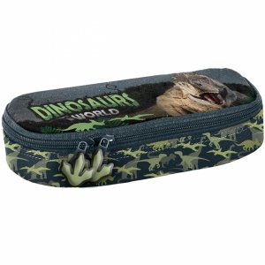 DINOZAURY PIÓRNIK SZKOLNY Z KLAPKĄ DO PODSTAWÓWKI DLA CHŁOPAKA TYRANOZAUR