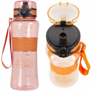 Pomarańczowa  Butelka na Wodę Bidon Młodzieżowy 550ml Tritanum Free BPA CoolPack [67539CP]