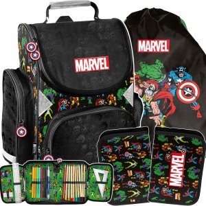 AVENGERS TORNISTER MARVEL SZKOLNY DLA CHŁOPAKA HALK THOR KOMPLET 3w1