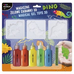 Magiczne Żelowe Zabawki 3d Dinozaury Kidea Dino [MZZ3DDKA]